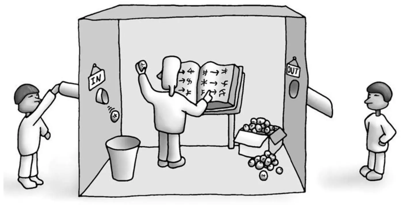 Representation of the chineese room argument