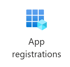 The app registration logo in Azure